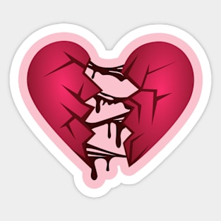 Broken Heart Sticker